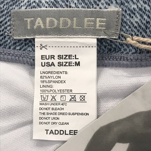 New Taddlee Swimsuits Trunks Mens M Blue Swim Boxer Trunks Square Cut Board - Picture 3 of 8